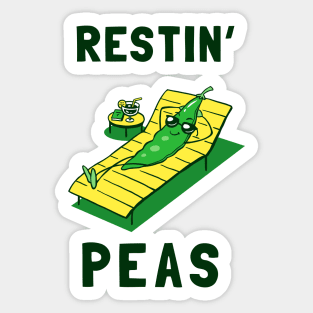 Restin Peas Sticker